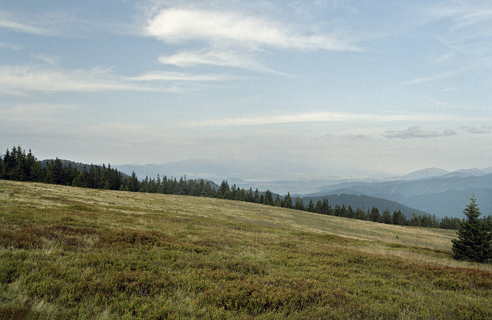 Pohled z Malé Smrekovice na severovýchod - větší formát