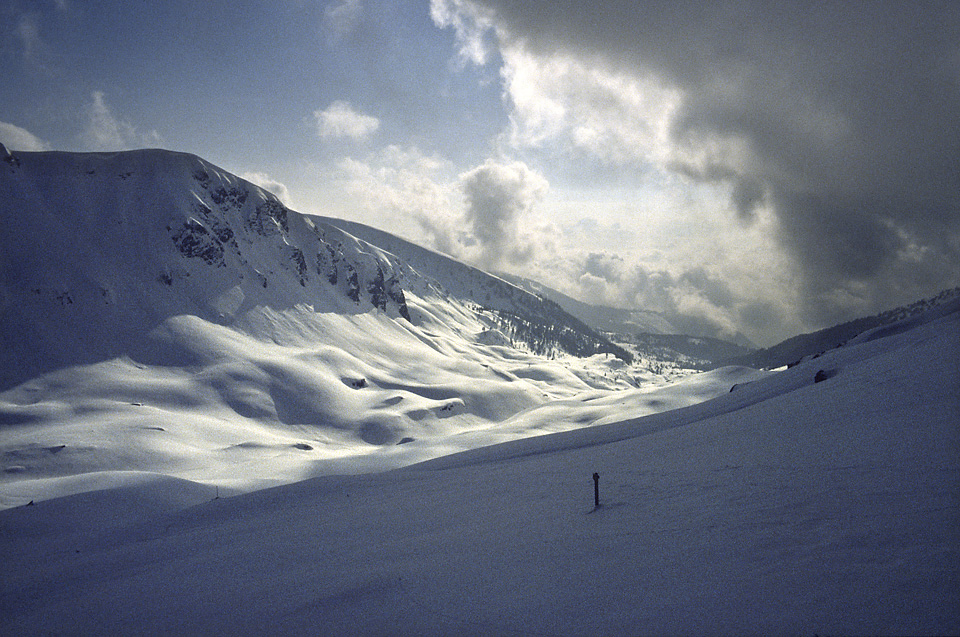 Descent into clouds - larger format