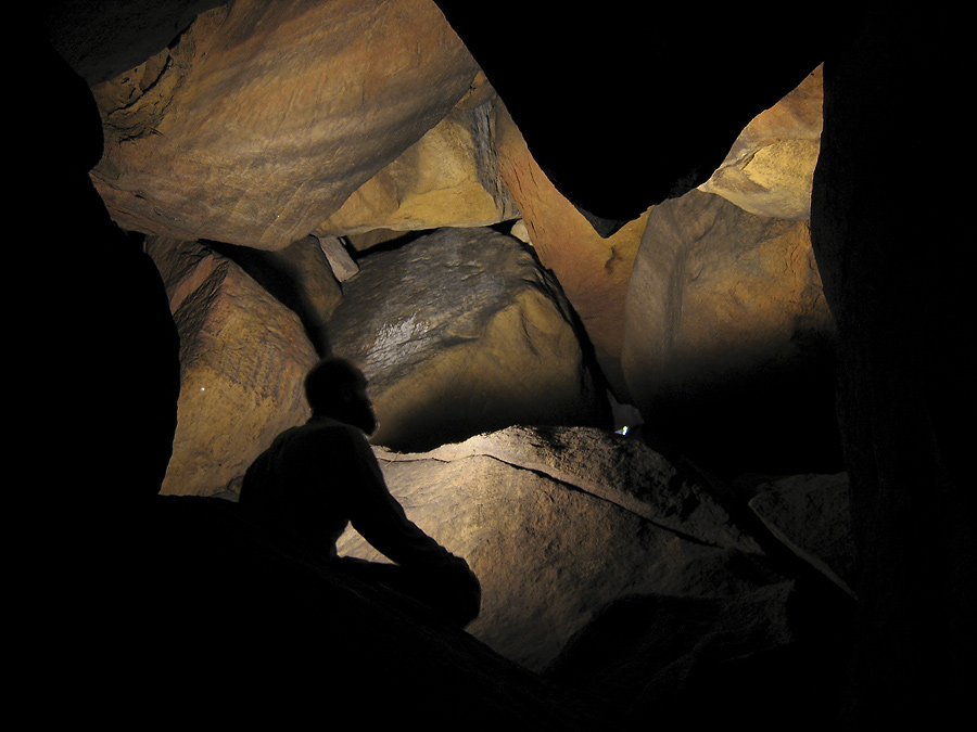 In the "Salamander" cave - larger format
