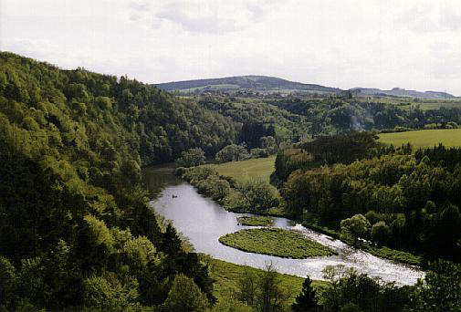 "Berounka" river from "Tov" (in summer) - smaller format