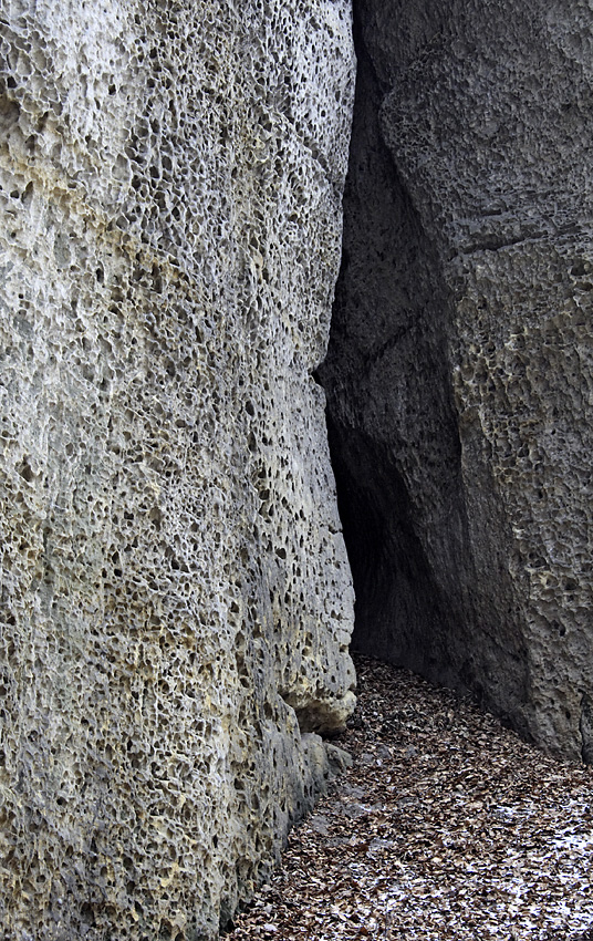 Entry into the rock - larger format