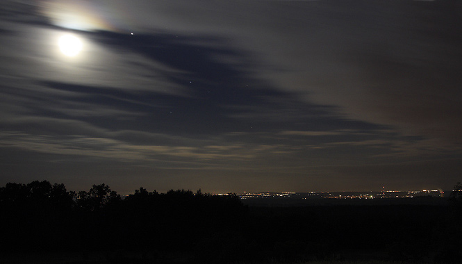 The Moon over Prague - smaller format