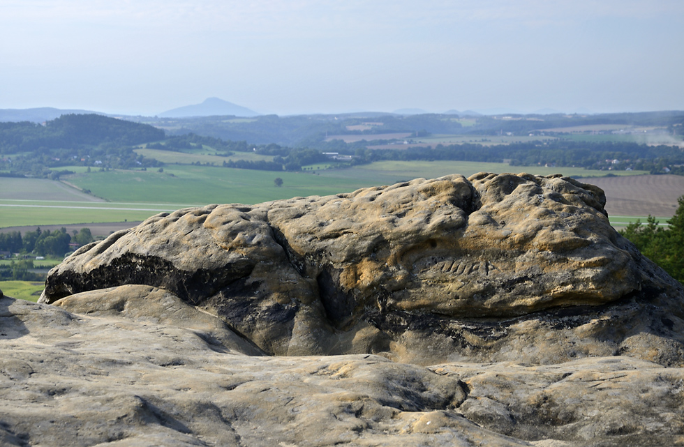 On the rock - larger format