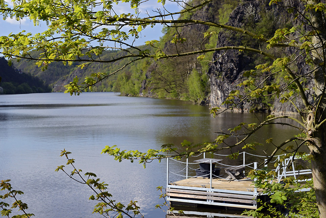 Vltava u Davle - men formt