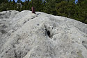 Fulgurite on the "Watchman" pillar - main link