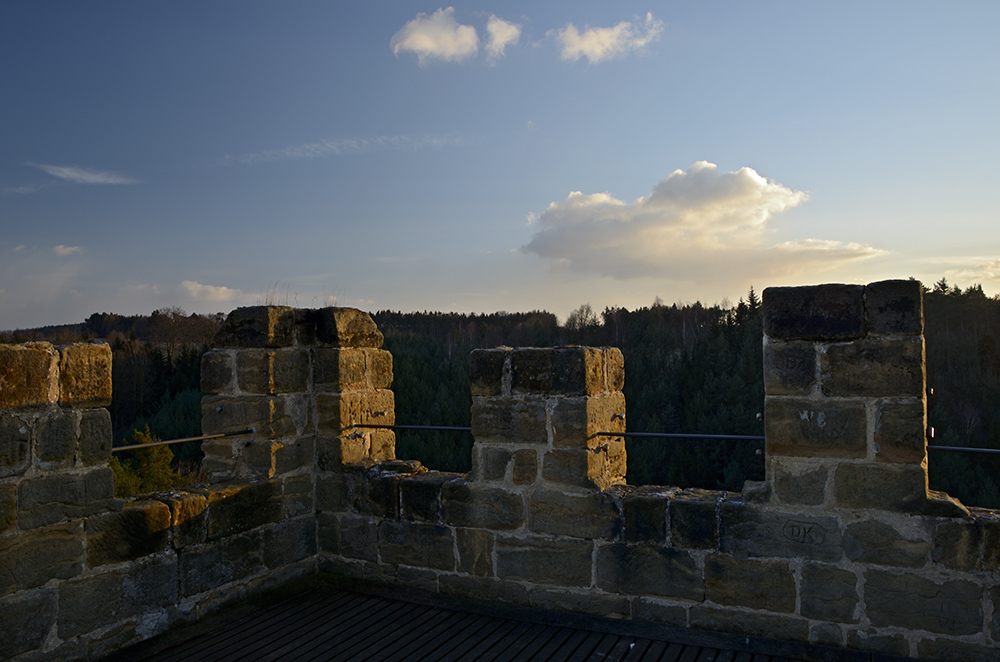 On the tower - larger format