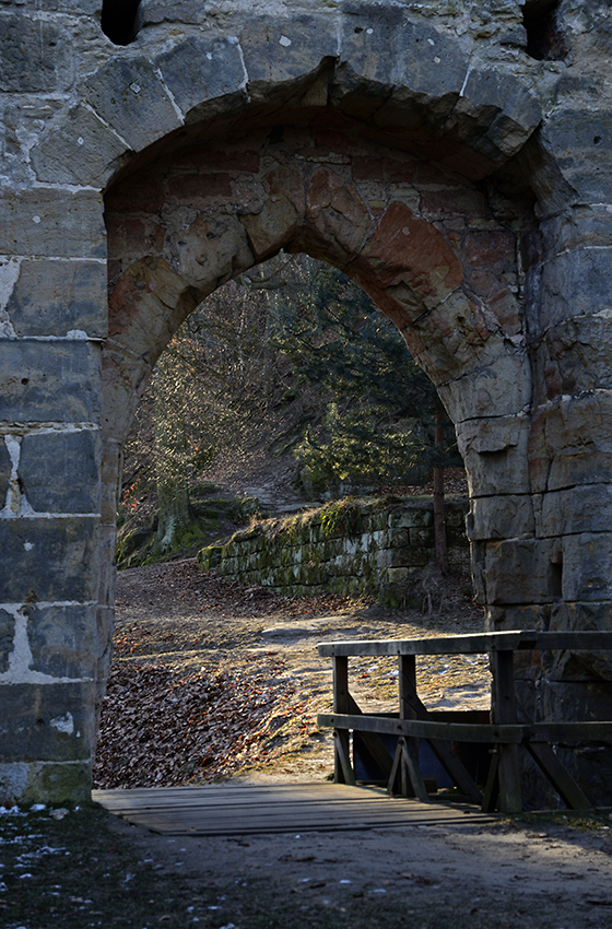 Castle gate - larger format