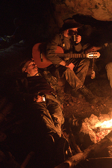 At the fire - smaller format