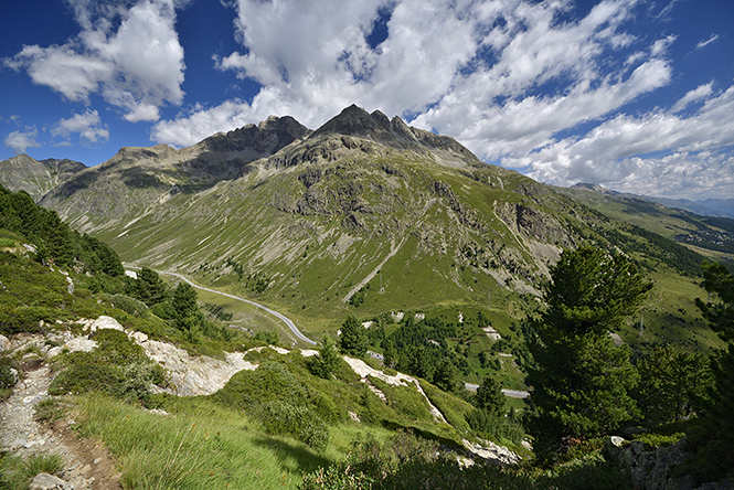 Piz Julier a Piz Albana - men formt