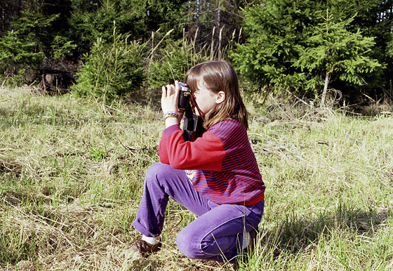 Betty with camera - smaller format
