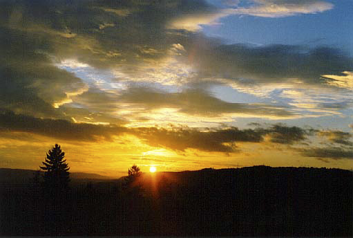 Sunset from "Modany" - smaller format